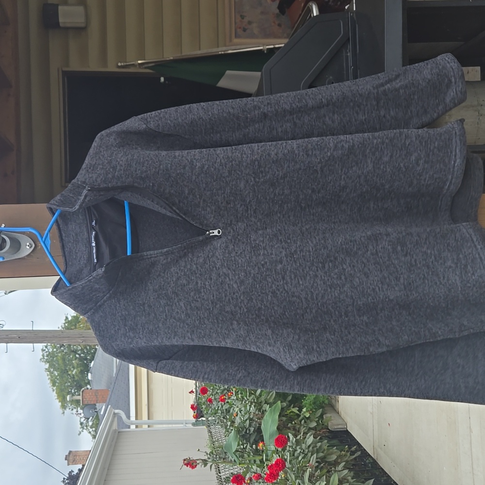 Men's Gray Quarter-Zip Sweater
